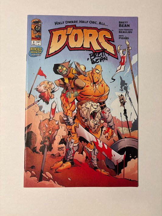 D'ORC #2 1st print SIGNED BRETT BEAN