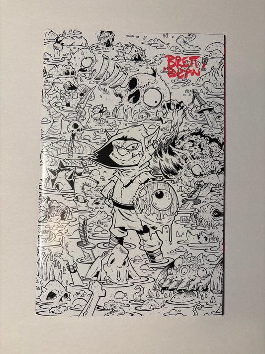 D'ORC #1 3rd print Inks *SIGNED* RED by BRETT BEAN