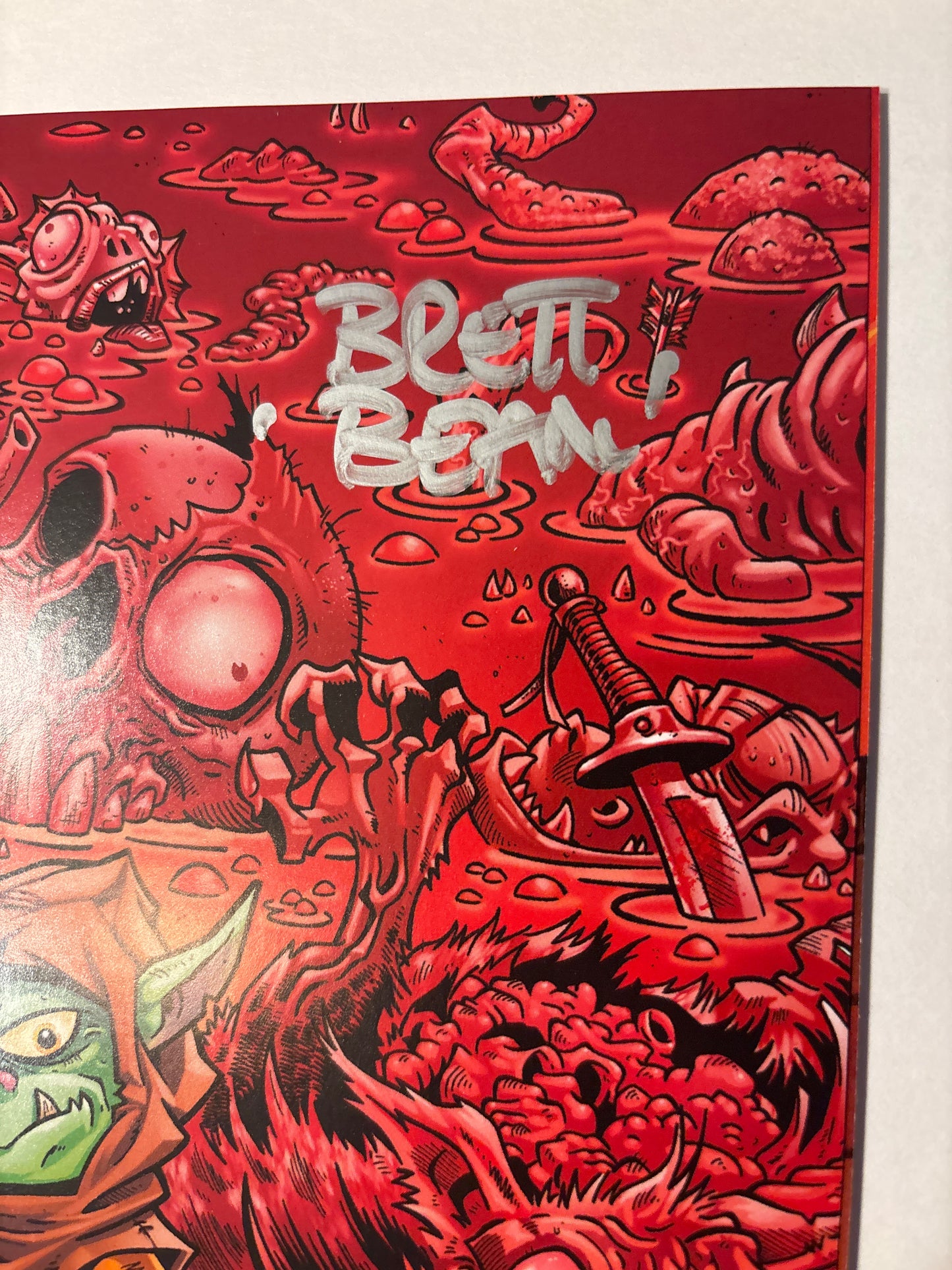 D'ORC #1 1st print SIGNED *SILVER* BRETT BEAN