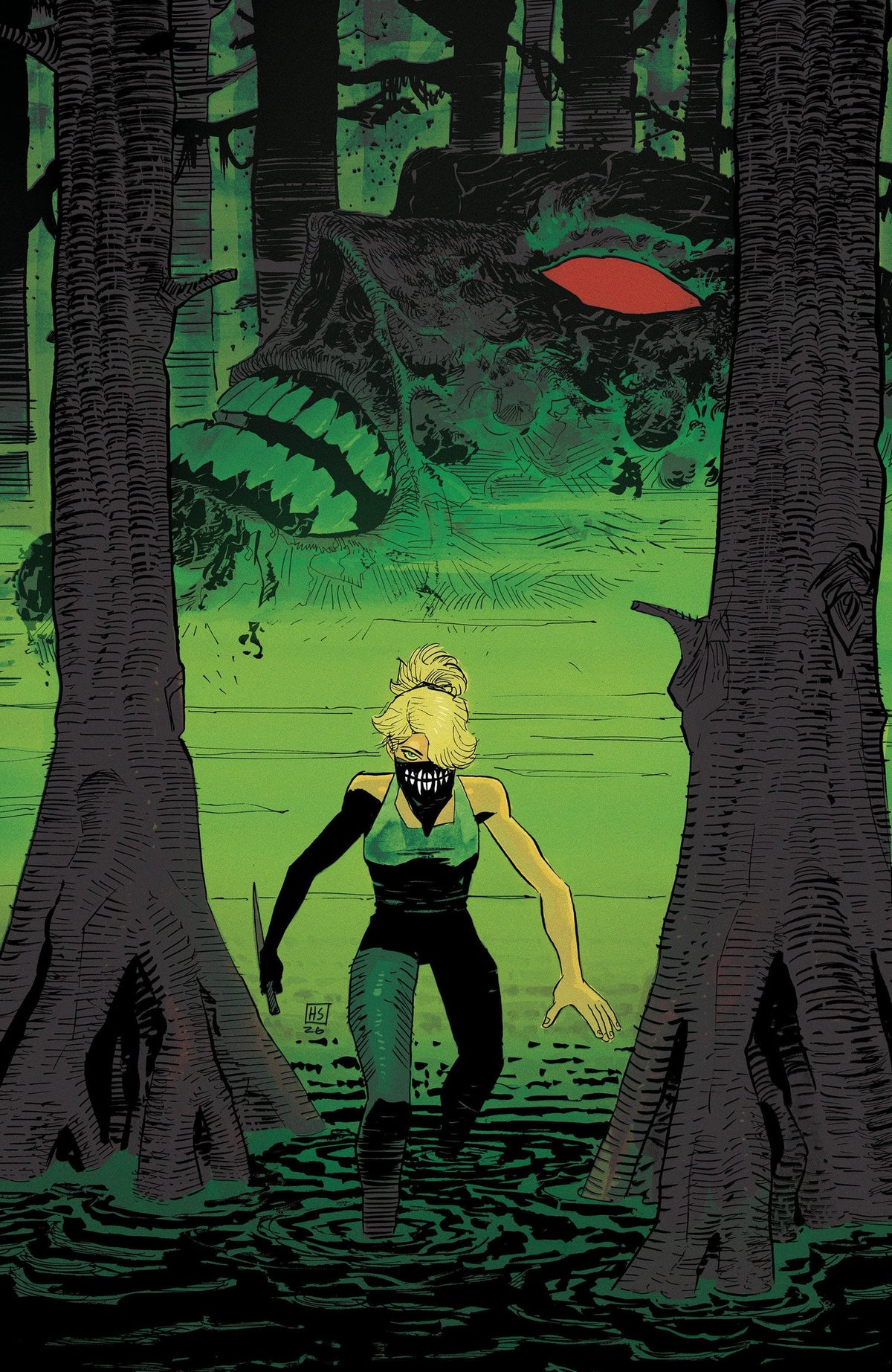 SWAMP THING IS KILLING THE CHILDREN #1 FOIL VIRGIN exclusive by REBECA PUEBLA