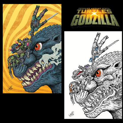 TMNT x GODZILLA #1 MARIA WOLF SET