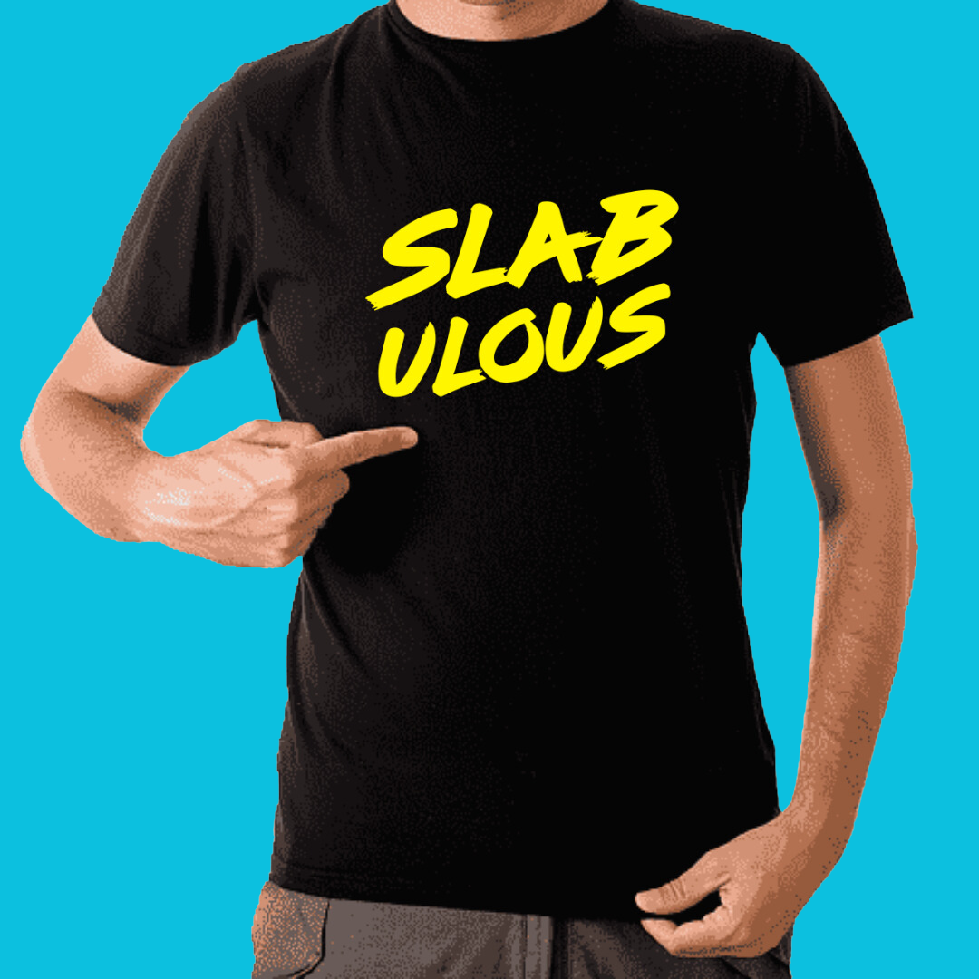 Slabulous Black/Yellow tee